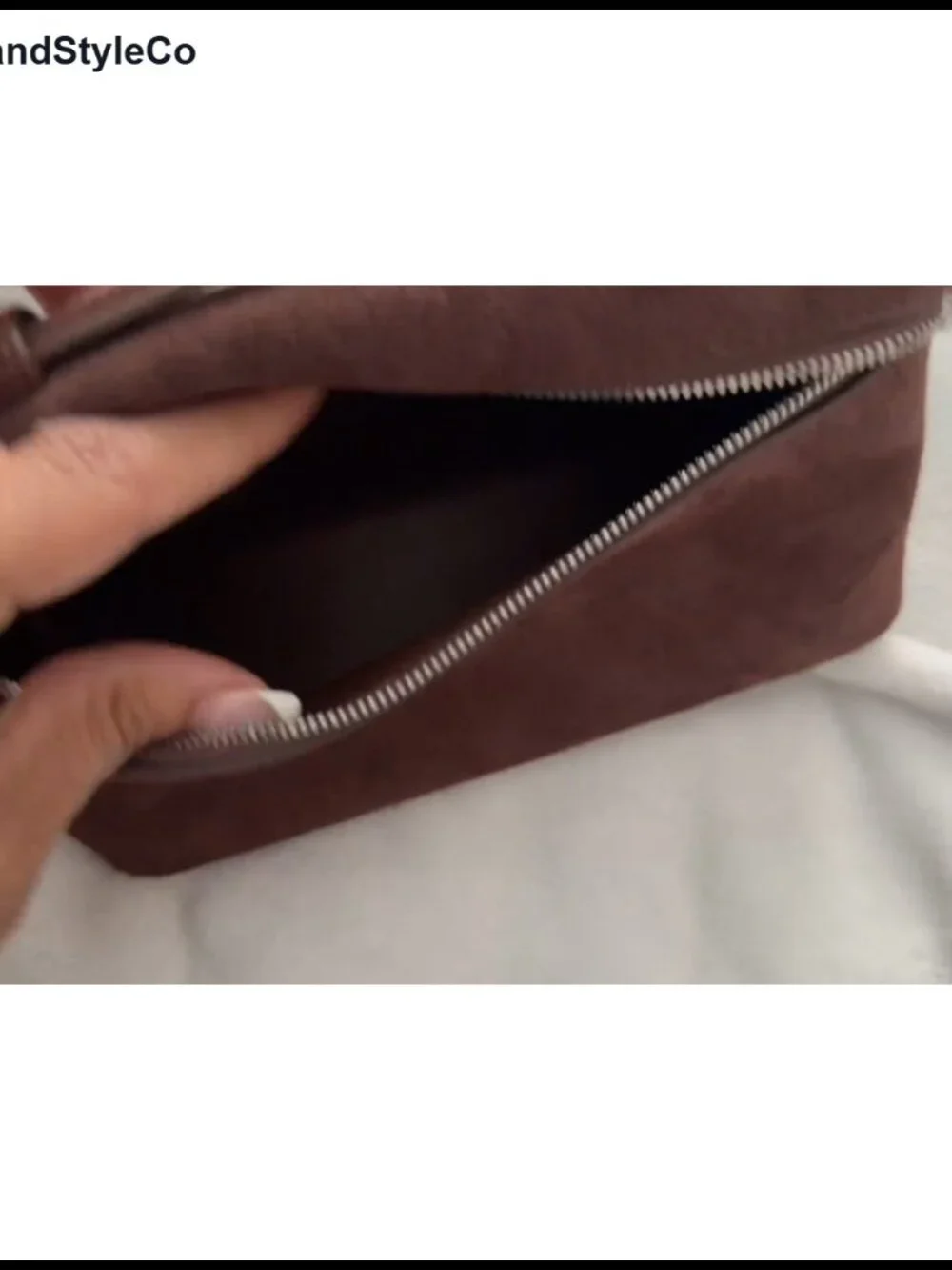 Women's Real Suede Leather Crossbody Bag with Top Handle, Shoulder Strap